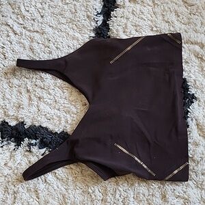 Lululemon align special edition tank top cami 6 chocolate brown burgundy gold